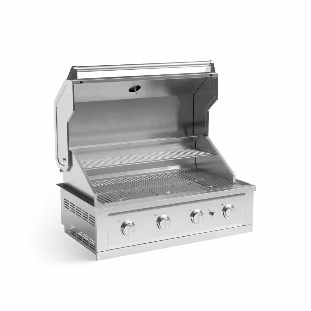 NewAge Products 40 in. 4-Burner Natural Gas Grill in Stainless Steel