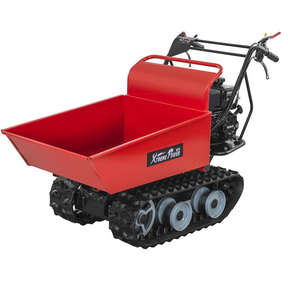 XtremepowerUS 660 lbs. Capacity 6.5 HP 196cc All-Terrain Track Barrow Dumper with Kohler SH265 Engine