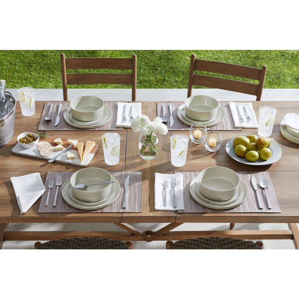 Home Decorators Collection Trenblay Melamine Salad Plates in Natural Beige (Set of 6)