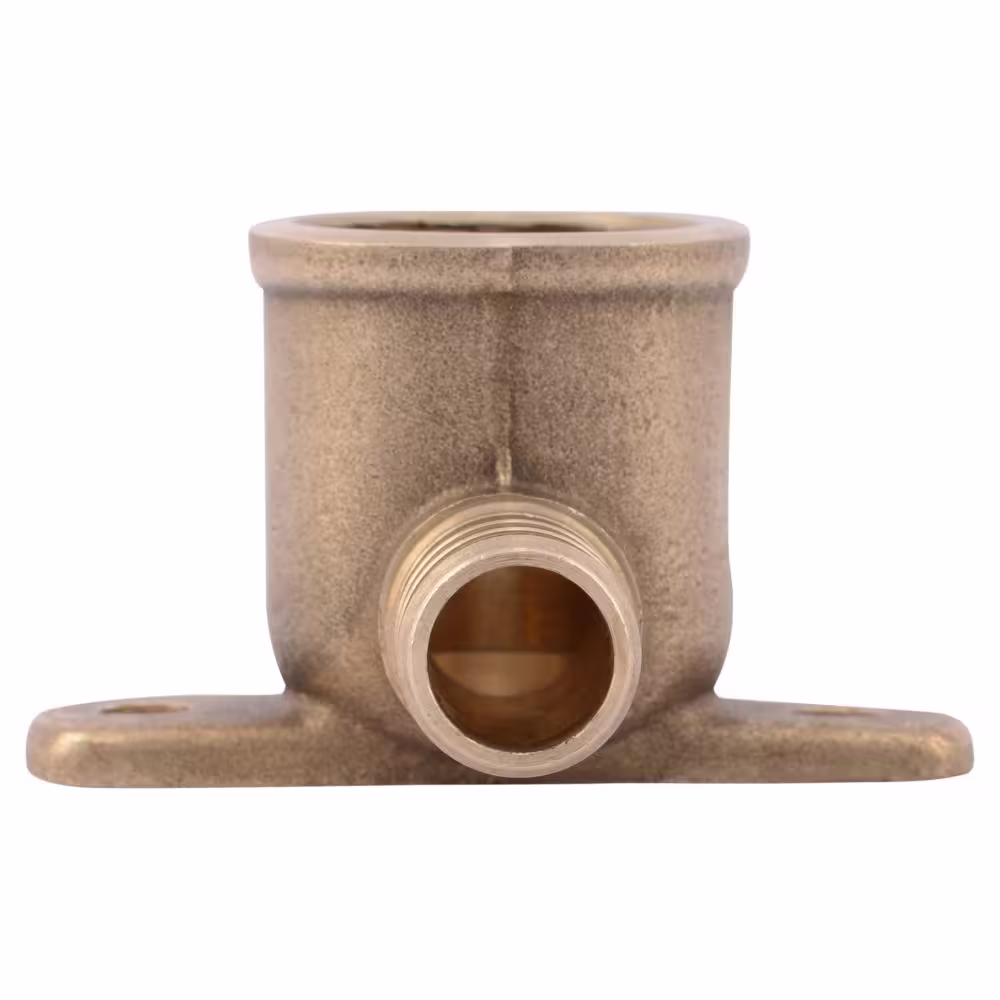 SharkBite 1/2 in. PEX Barb x 1/2 in. FNPT Brass 90-Degree Drop-Ear Elbow Fitting (25-Bag)