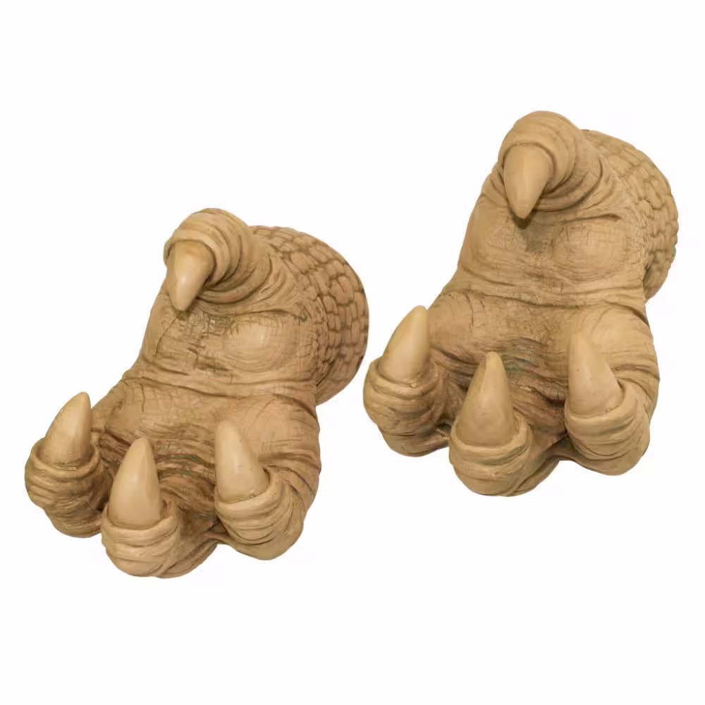 Design Toscano 6 in. x 4.5 in. Talons of the Dunheviel Dragon Wall Sculptures (2-Piece)