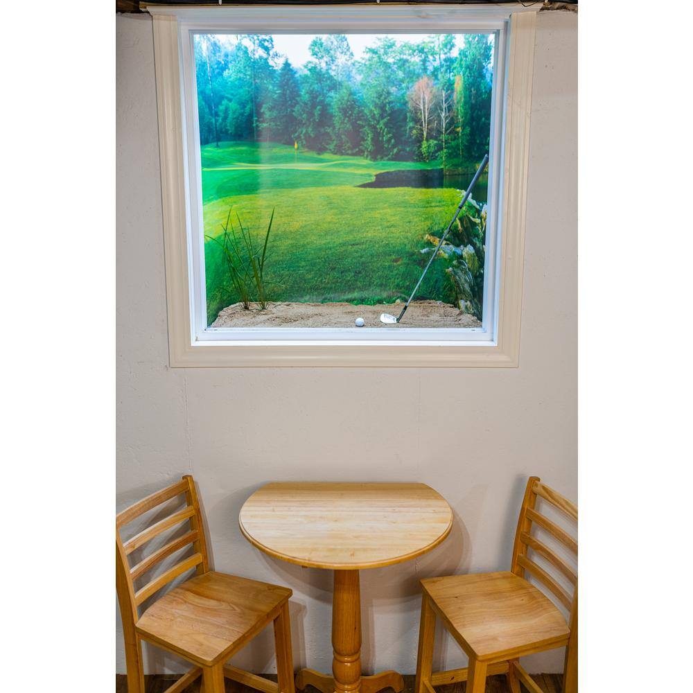Biggies Rock View - Weather Proof Scene for Window Wells or Wall Mural - 120 in. x 60 in