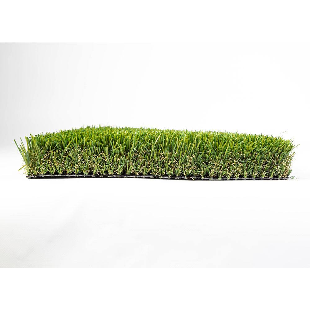 None Eco 94 Jade + Olive Green 15 ft. Wide x Cut to Length Artificial Grass Carpet