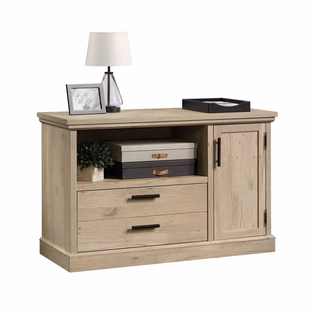 SAUDER Aspen Post 47.087 in. W Prime Oak Credenza with File Storage