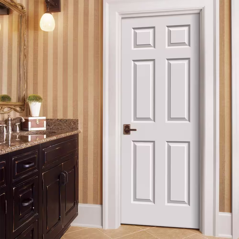 JELD-WEN 28 in. x 78 in. Colonist Primed Textured Molded Composite Interior Door Slab