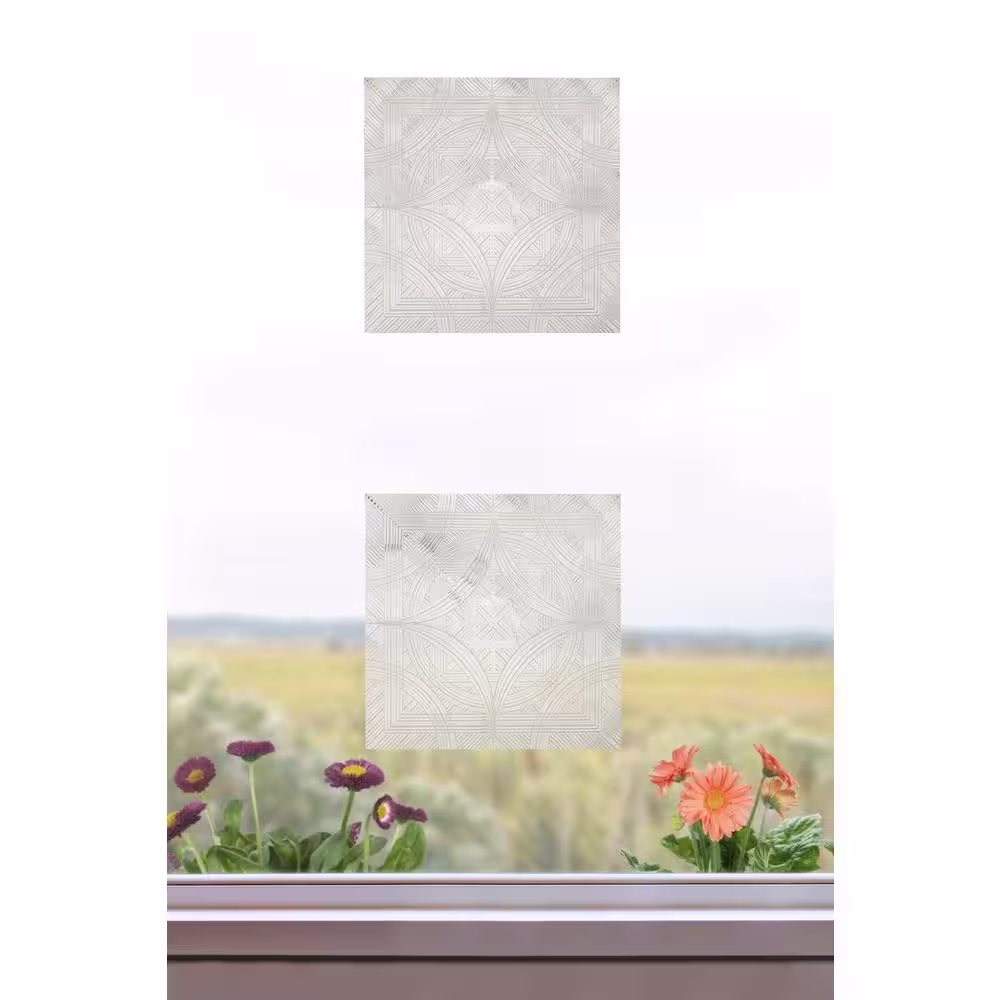 Artscape Bird's Eye View Clear and Etched 6 in. X 6 in. Window Deflector