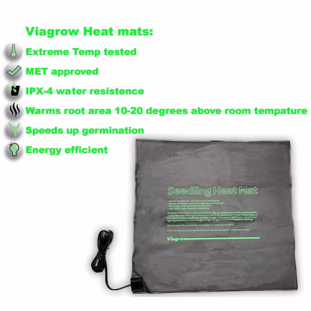Viagrow Seed Propagating Seedling Heat Mat