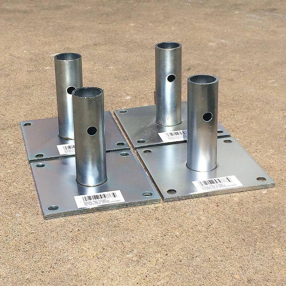 PRO-SERIES 5 in. x 5 in. Scaffolding Base Plate Set (4-Piece)