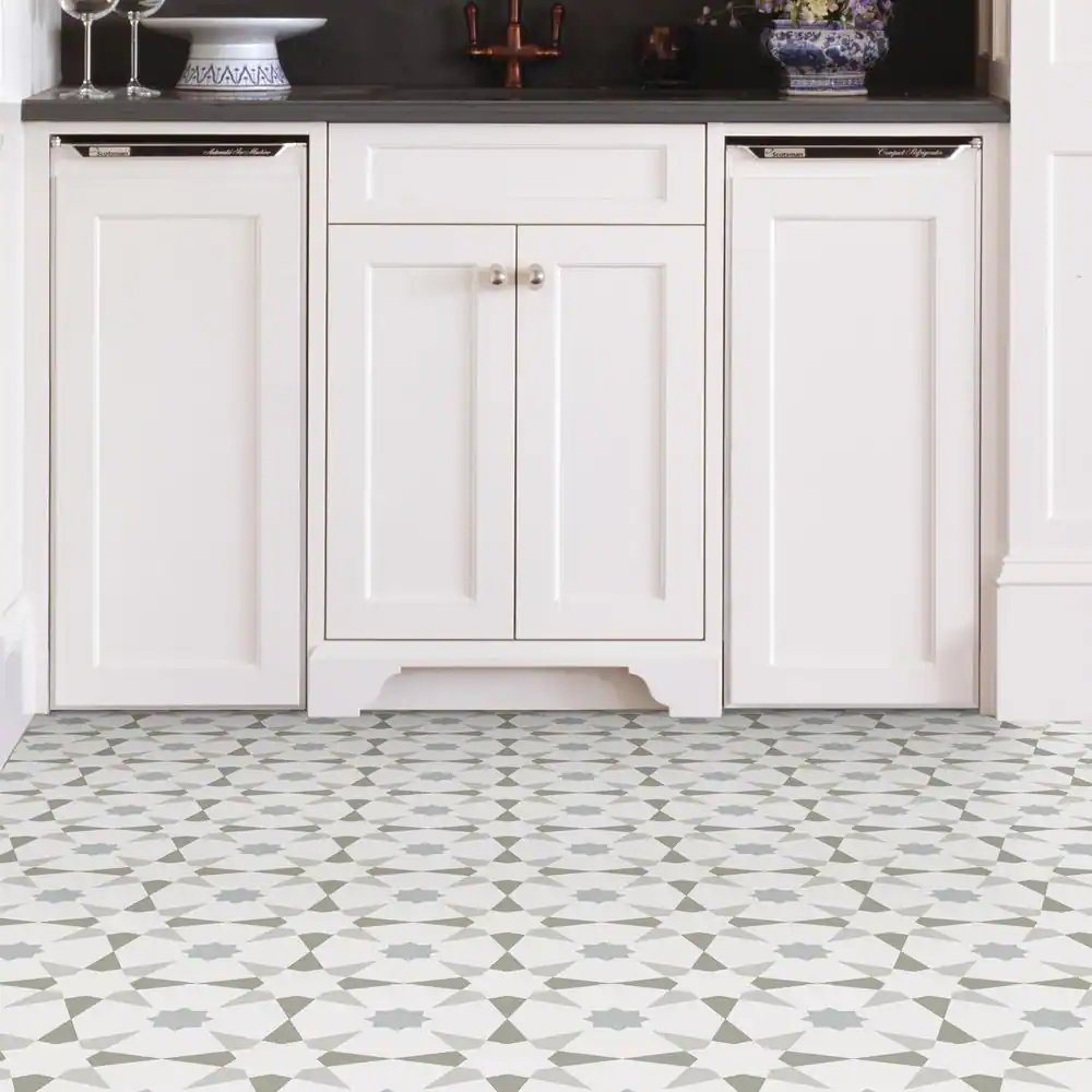 FloorPops Stellar 12 in. W x 12 in. L Multicolor Peel & Stick Vinyl Tile Flooring (10 sq. ft./case)