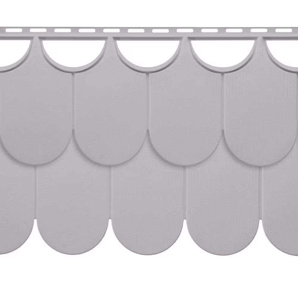 None NovikShake HR Half Round (10 in. x 32 in.) Polymer Siding in Heritage Gray (22 Panels Per Box, 32.2 sq. ft.)