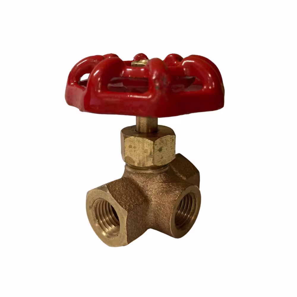 CMI inc 1/4 in. Bronze 3-Way Globe Valve Fitting