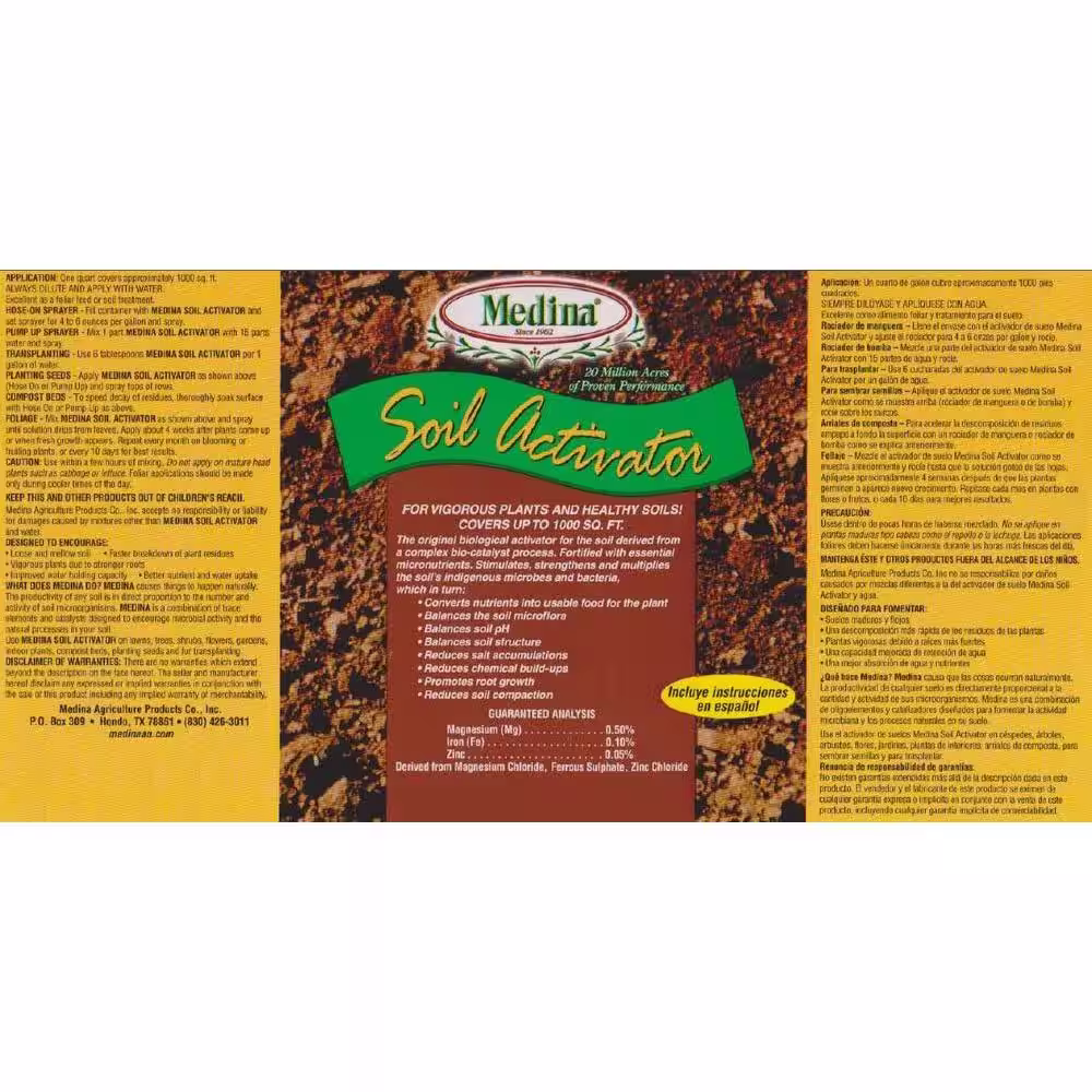 Medina 1 gal. Organic Soil Activator