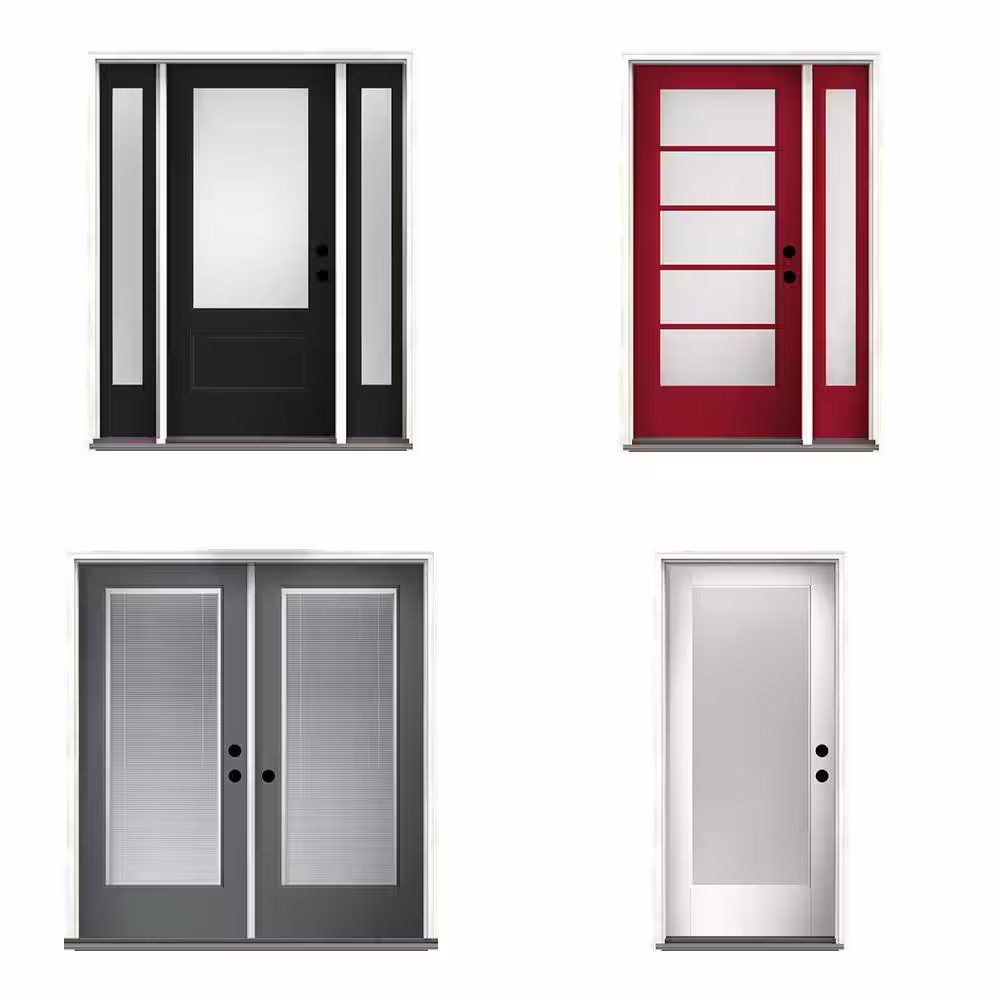 THERMA-TRU Smooth-Star Flush-Glazed Fiberglass Door