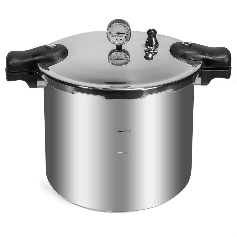 Barton 22 qt. Aluminum Stovetop Pressure Cooker With Built-in Pressure Dial Gauge