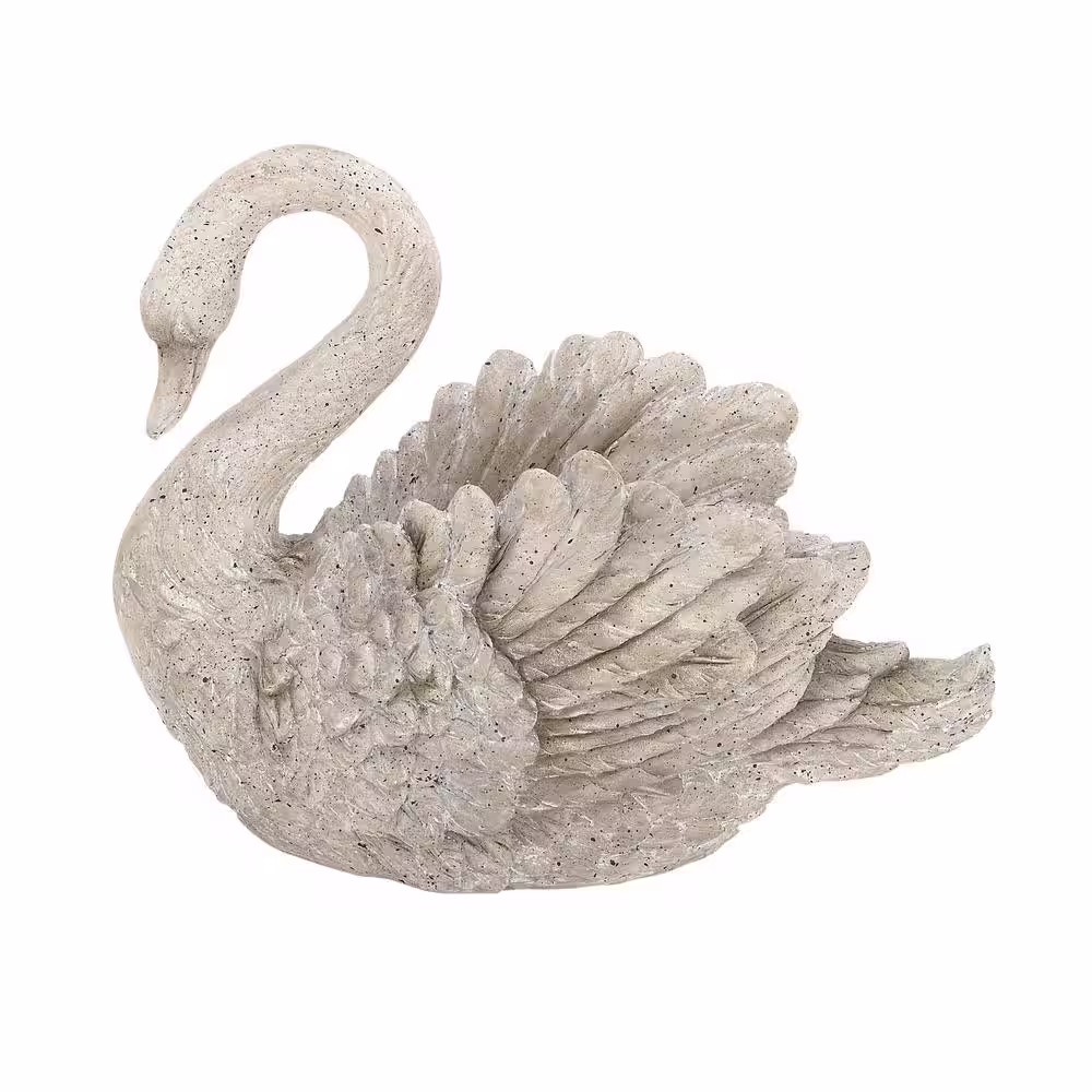 Litton Lane 15 in. Polystone Bird Garden Sculpture