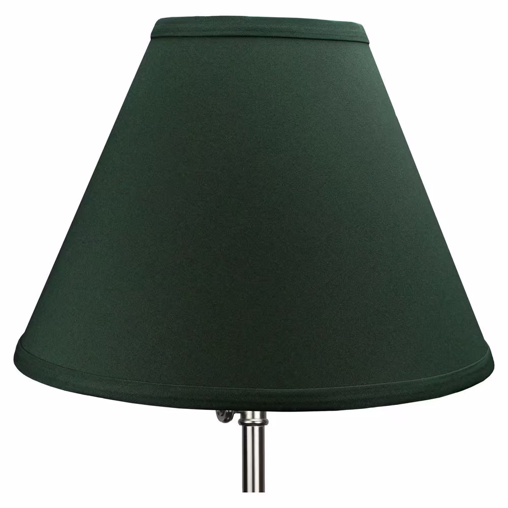 FenchelShades.com Fenchel Shades 12 in. Width x 8.25 in. Height Hunter Green/Nickel Finish Empire Lamp Shade
