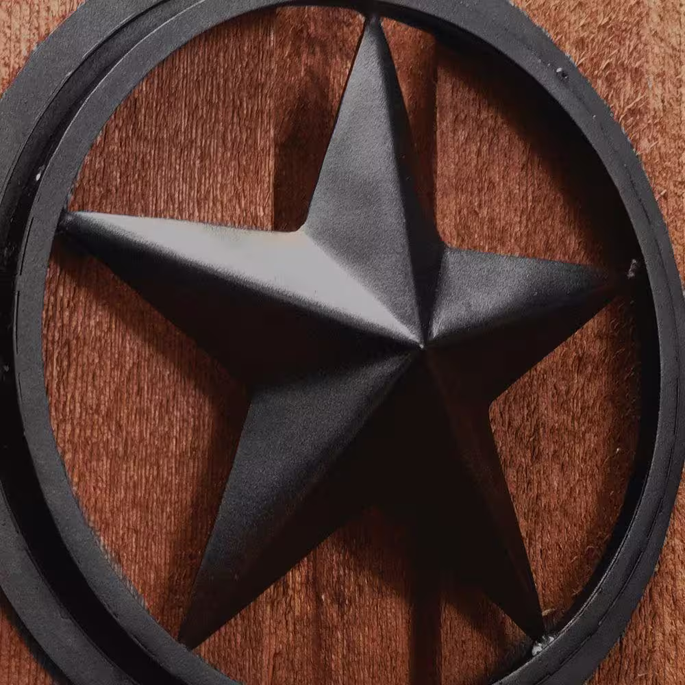 OWT Ornamental Wood Ties OWT (Ornamental Wood Ties) 15 in. Bulk Galvanized Steel Gate Accent - Star