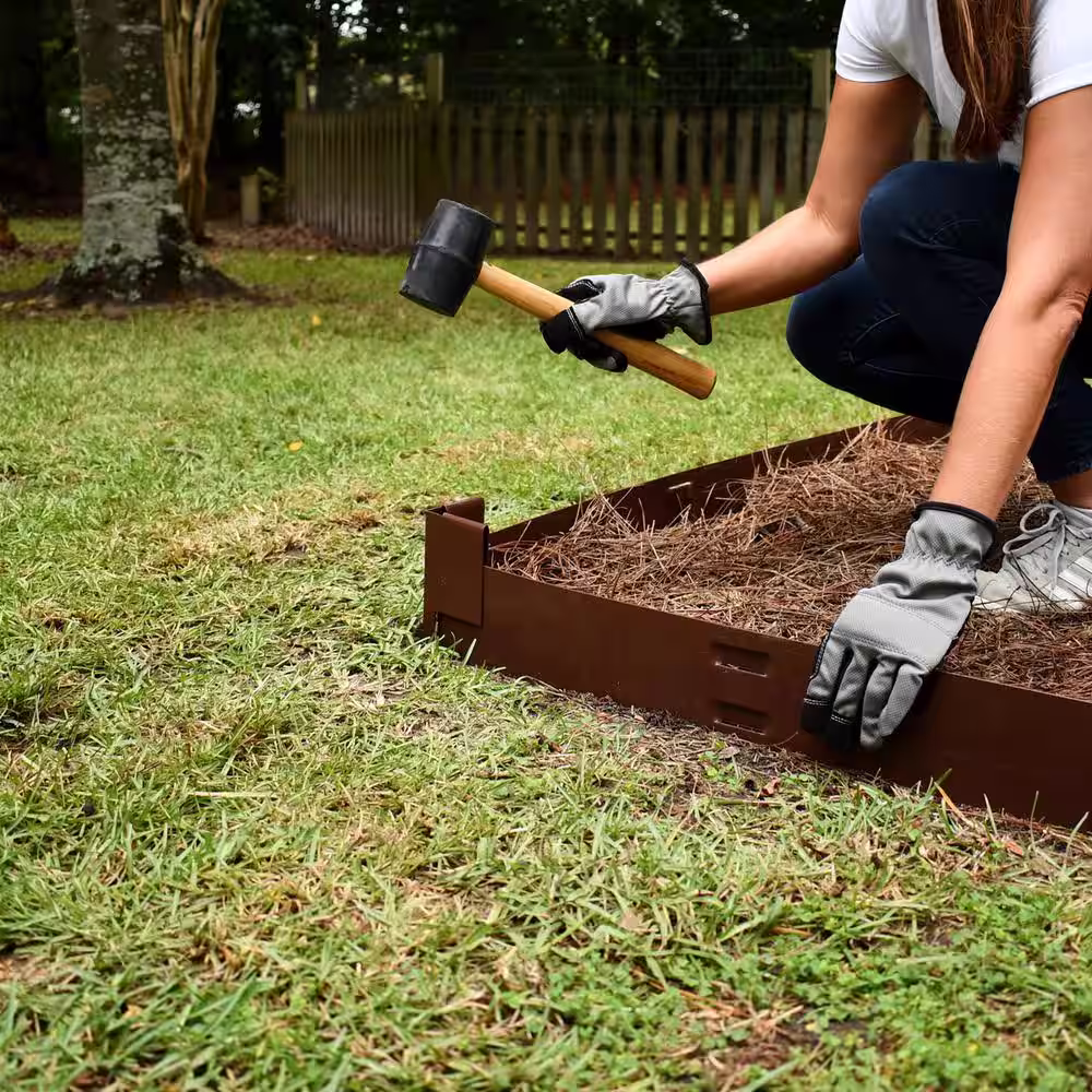 IRONRIDGE 8 In. BROWN EDGING CORNER STAKE