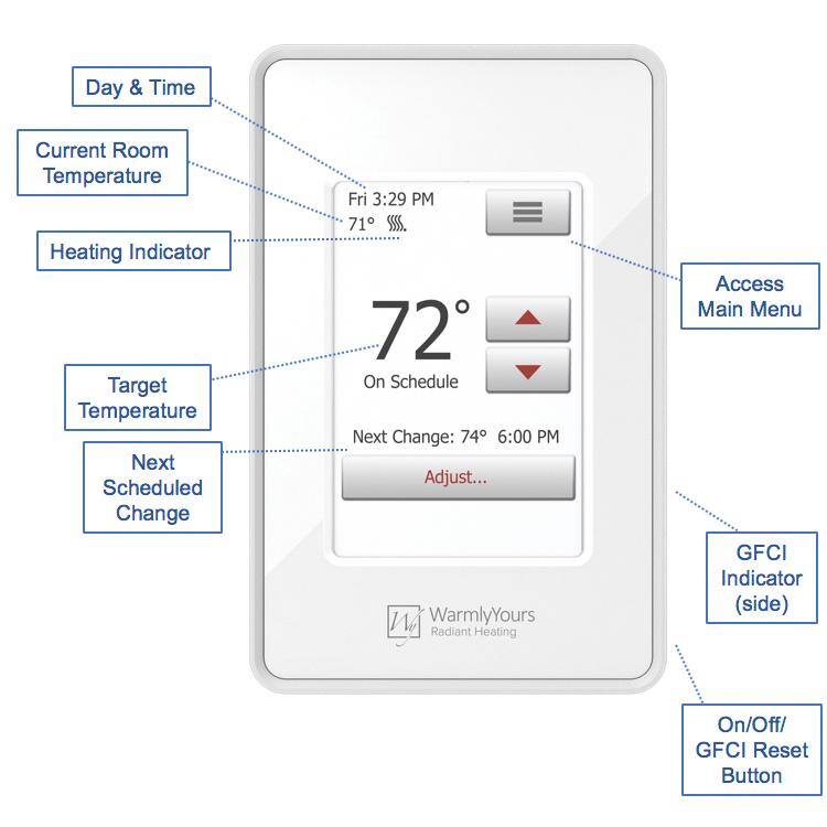 WarmlyYours TempZone 10 ft. x 36 in. 120-Volt Radiant Floor Heating Kit with WiFi Thermostat and Electrical Rough In (9 sq. ft.)