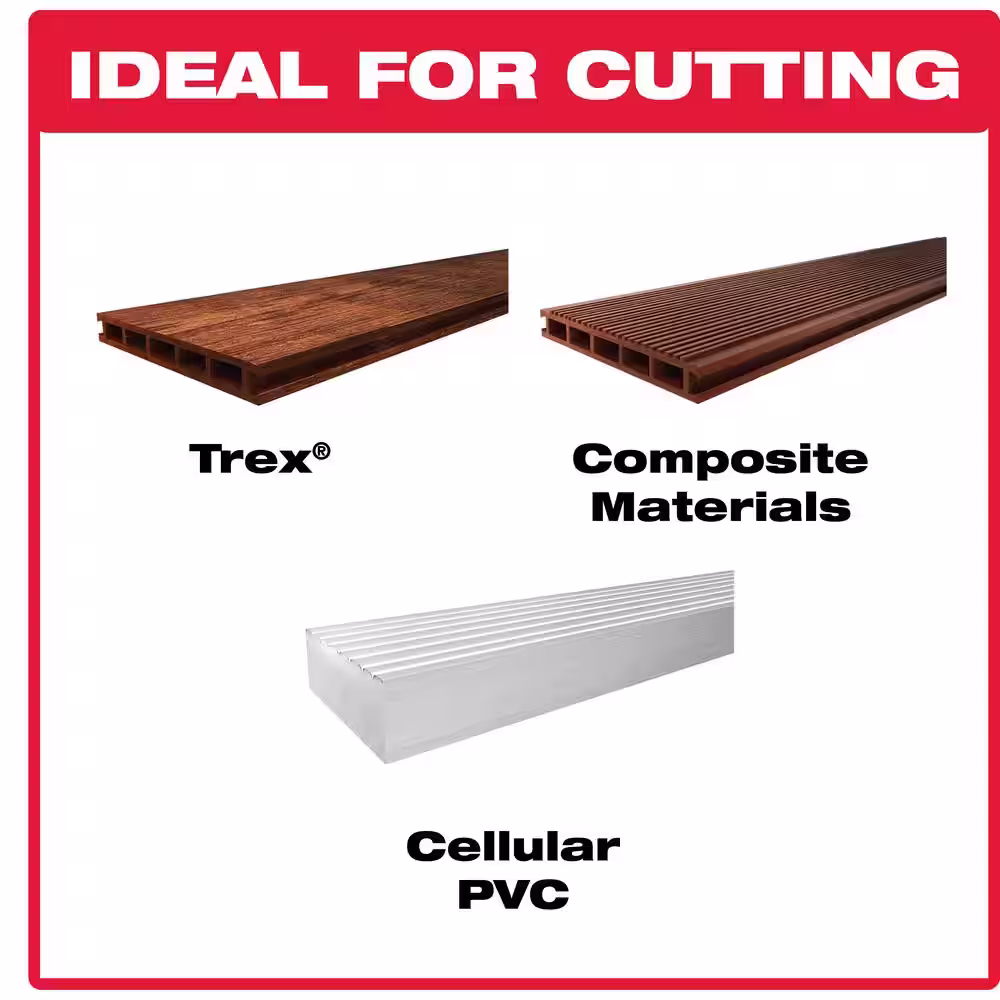 DIABLO TREXBlade 7-1/4 in. x 44-Tooth Composite Material/Plastics Circular Saw Blade