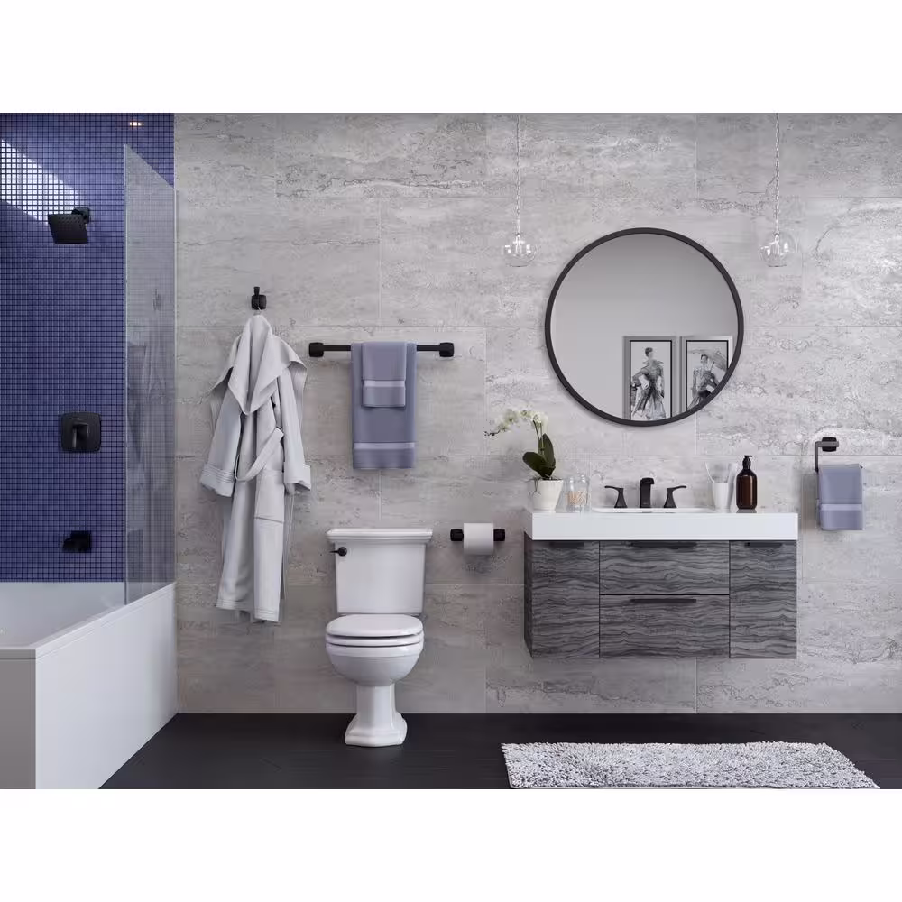 Pfister Venturi 18 in. Towel Bar in Matte Black