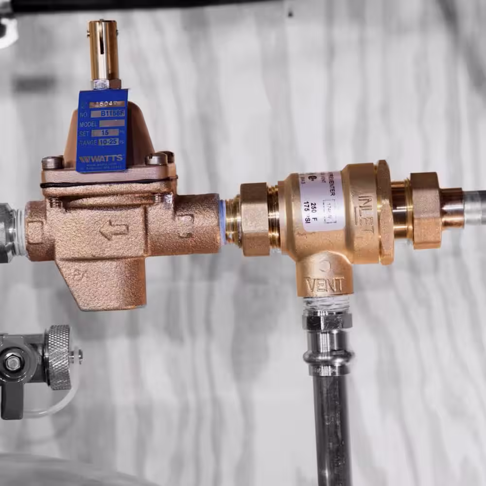 Watts 1/2 in. High Capacity Water Feed Regulator, Union Solder Inlet Connection
