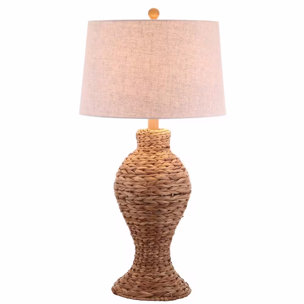JONATHAN Y Elicia 31 in. Natural Seagrass Weave Table Lamp