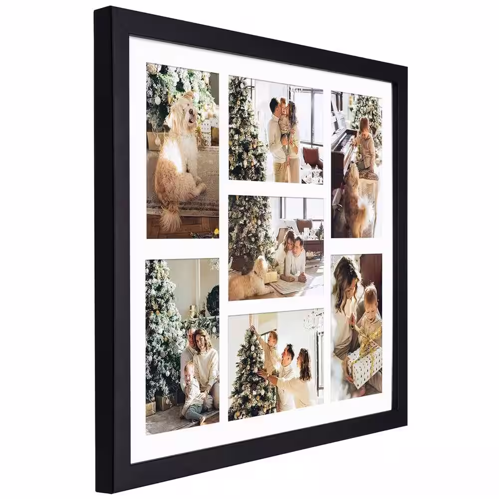 None 13.5 in. x 17.5 in. Black Picture Frame (Set of 2)