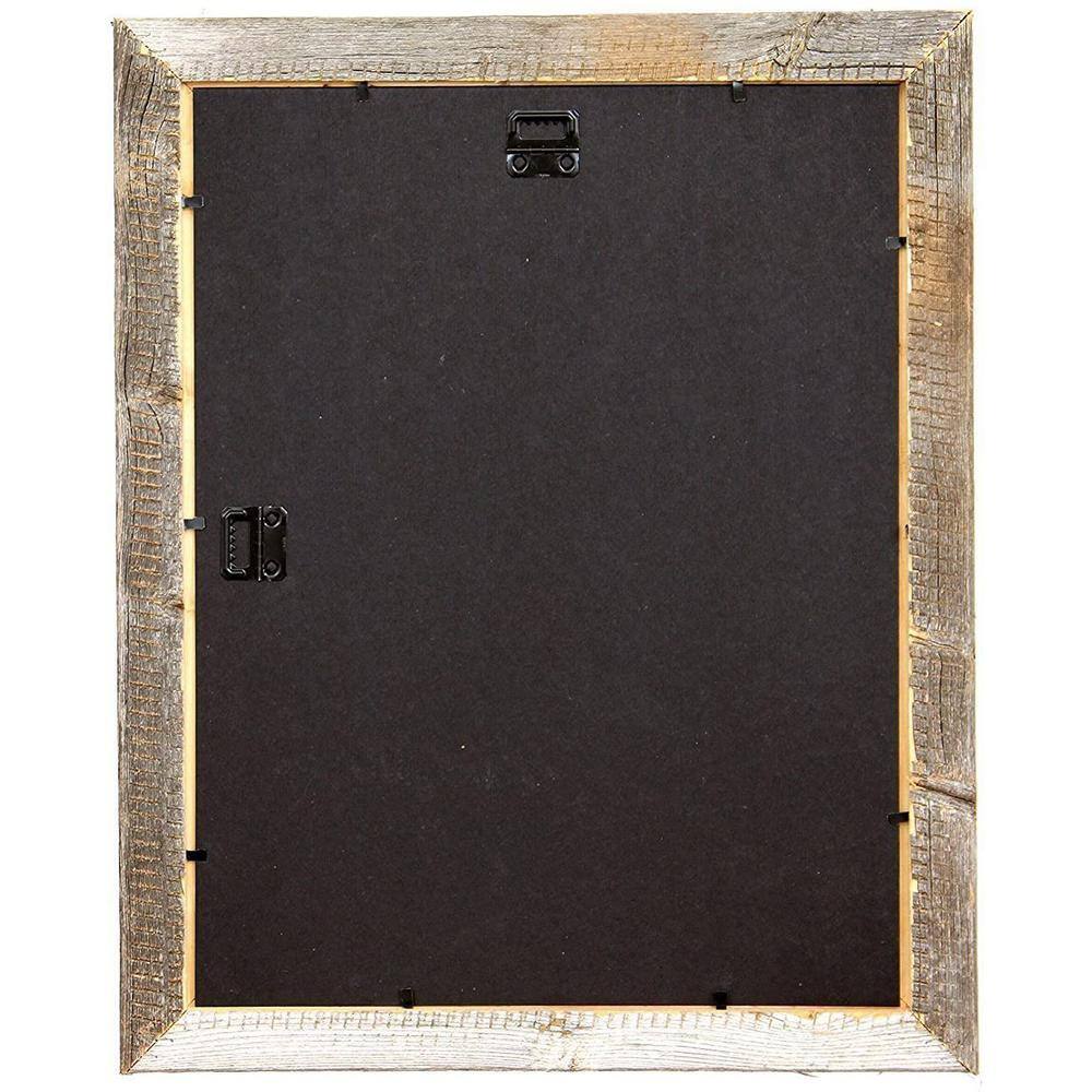 BarnwoodUSA Rustic Farmhouse 11 in. x 14 in. Smoky Black Reclaimed Picture Frame (1.5 in. Molding)