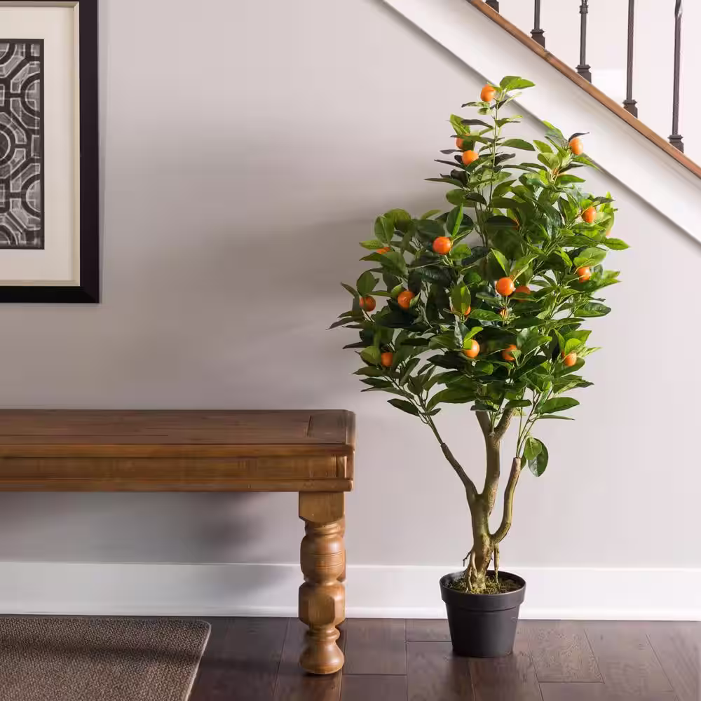 Vickerman 48 in. Artificial RT Orange Tree with Pot
