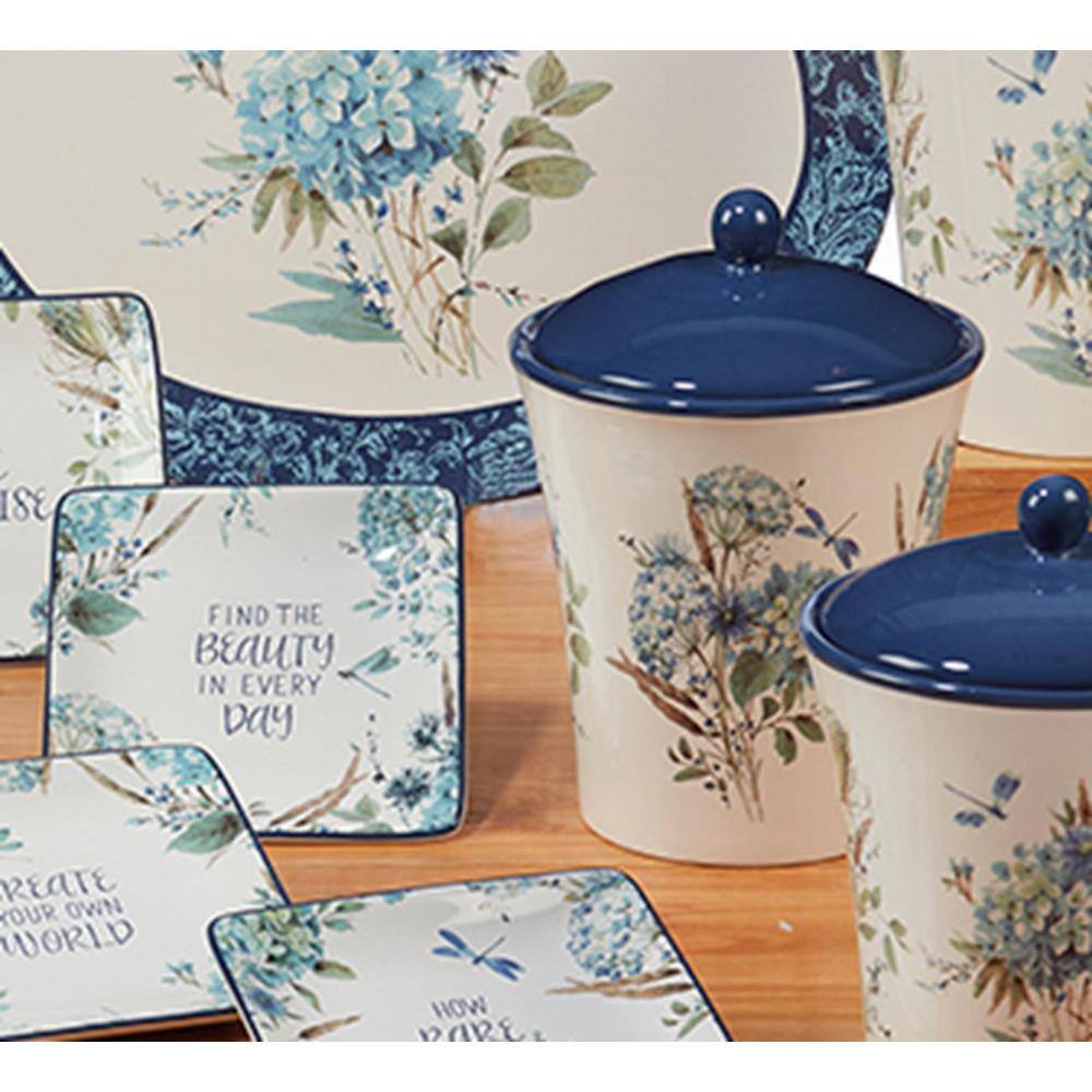 Certified International Bohemian Blue 3-Piece Canister Set
