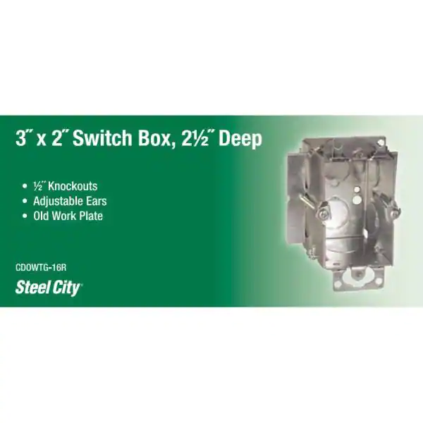 None Steel Old Work Gangable Box 1-Gang