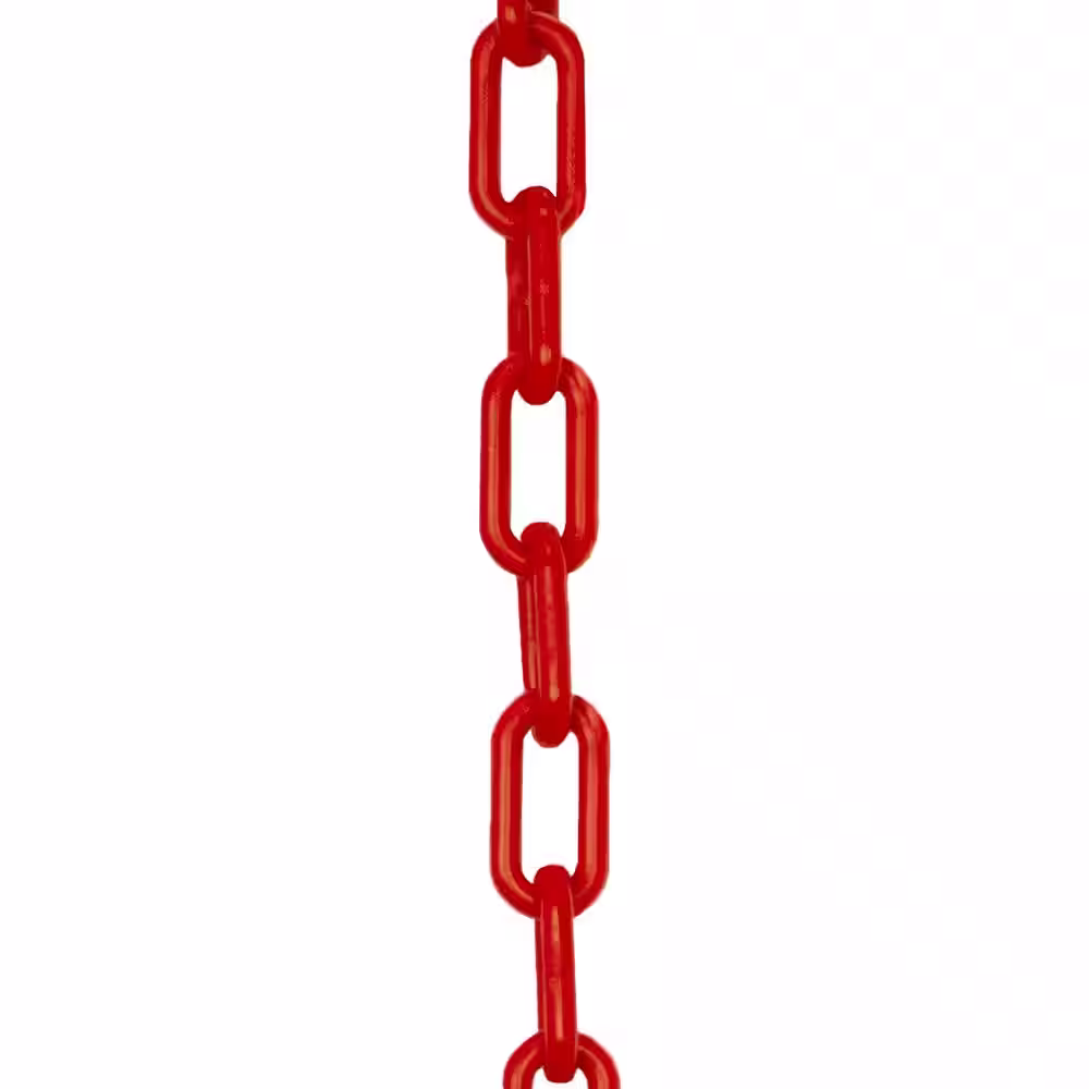 Mr. Chain 2 in. x 100 ft. Red Plastic Chain