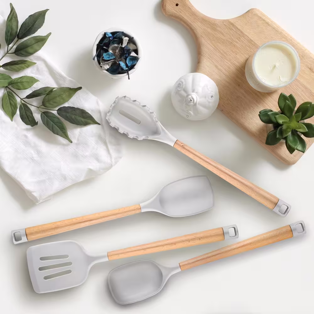 Skandia Beechwood - 4 Piece Kitchen Tools Set