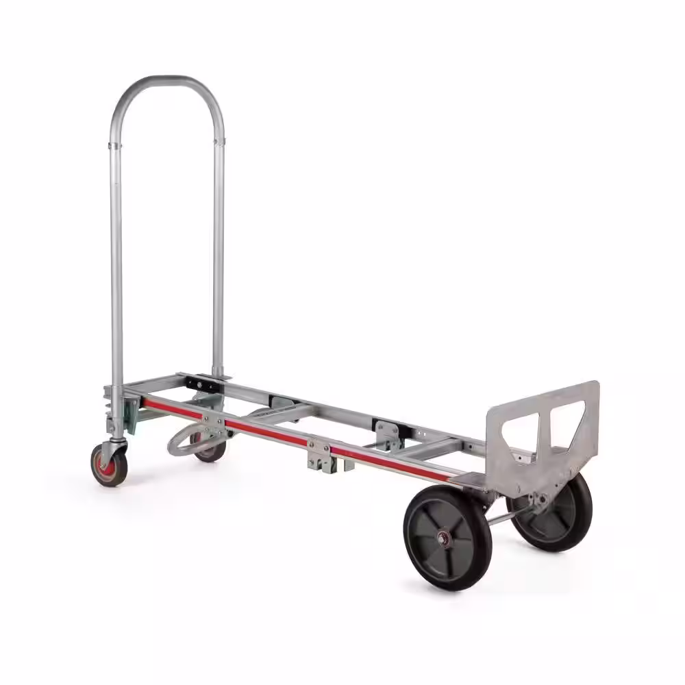 Magliner 1,000 lb. Capacity Gemini Sr. Convertible Aluminum Modular Hand Truck with Balloon Cushion Wheels