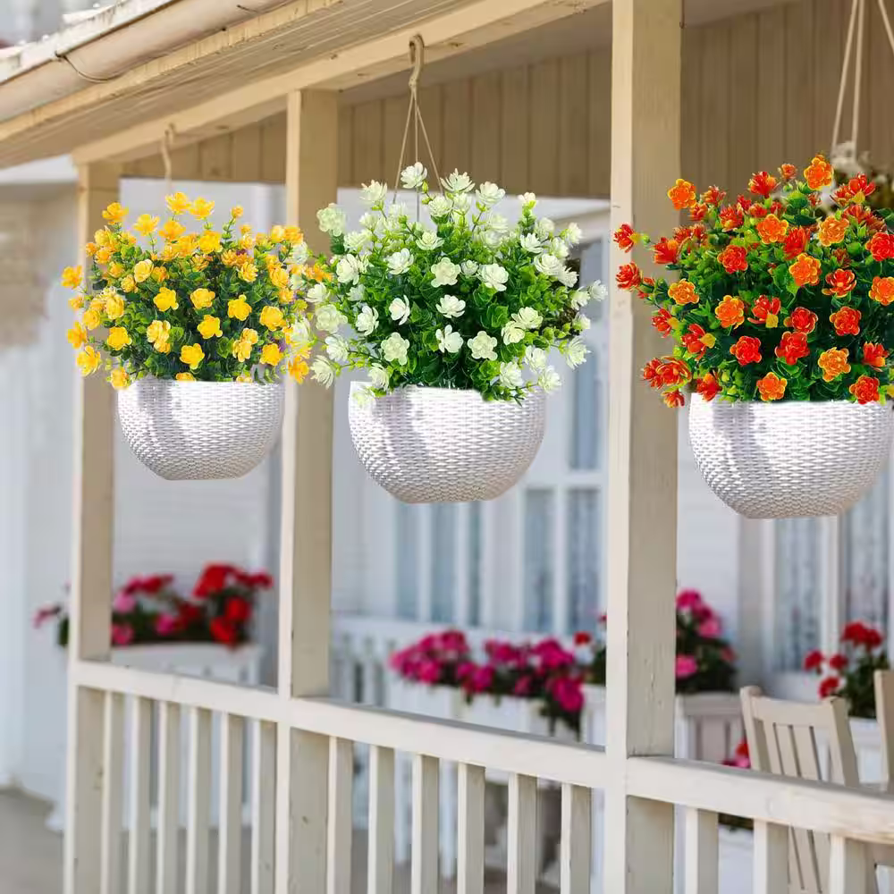 None Indoor/Outdoor 12 .6 in. Multi Colored Artificial Other Daffodil Individual Flower Stems (Set of 20)