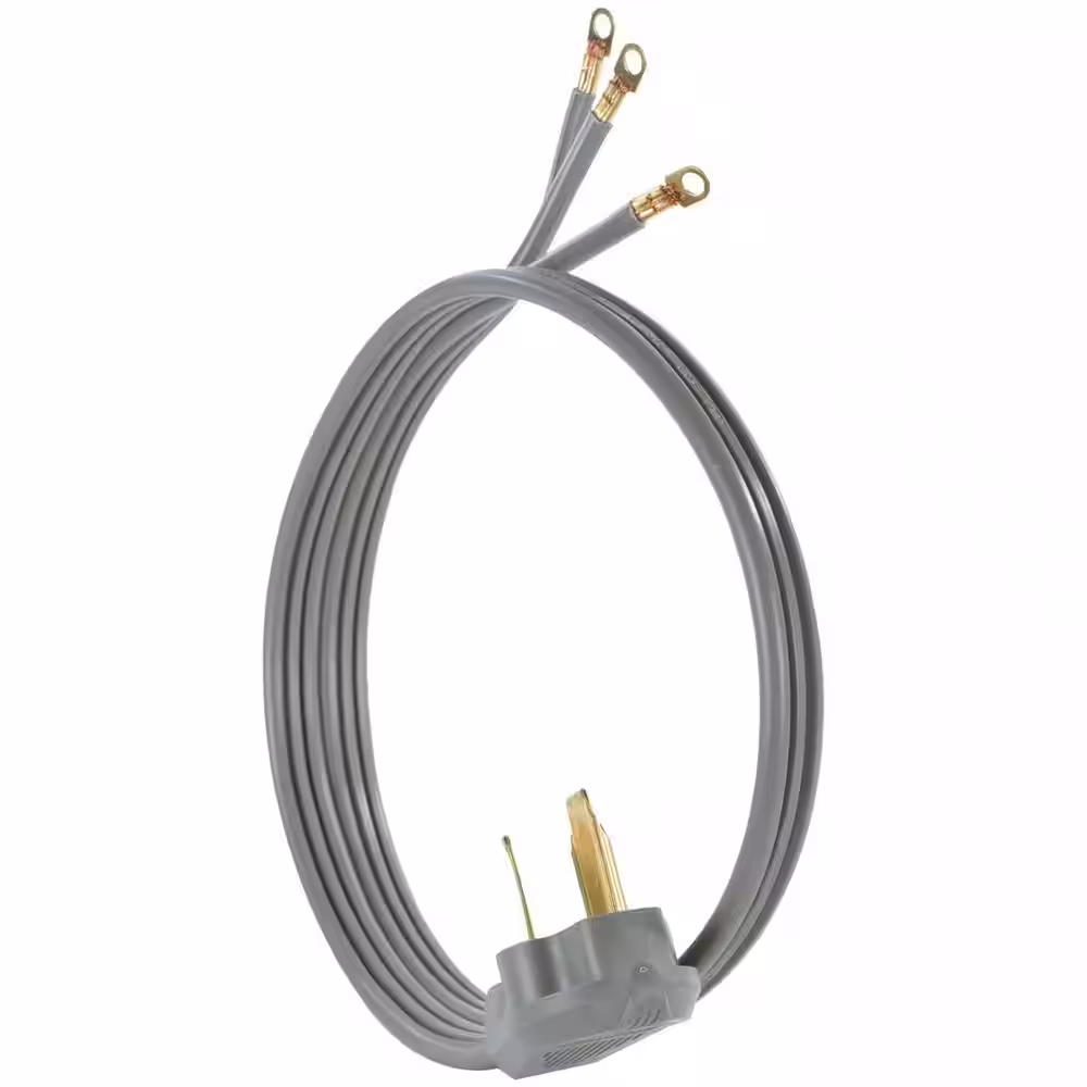 CERTIFIED APPLIANCE ACCESSORIES 4 ft. 6/3 3-Wire Closed-Eyelet 50 Amp Range Cord