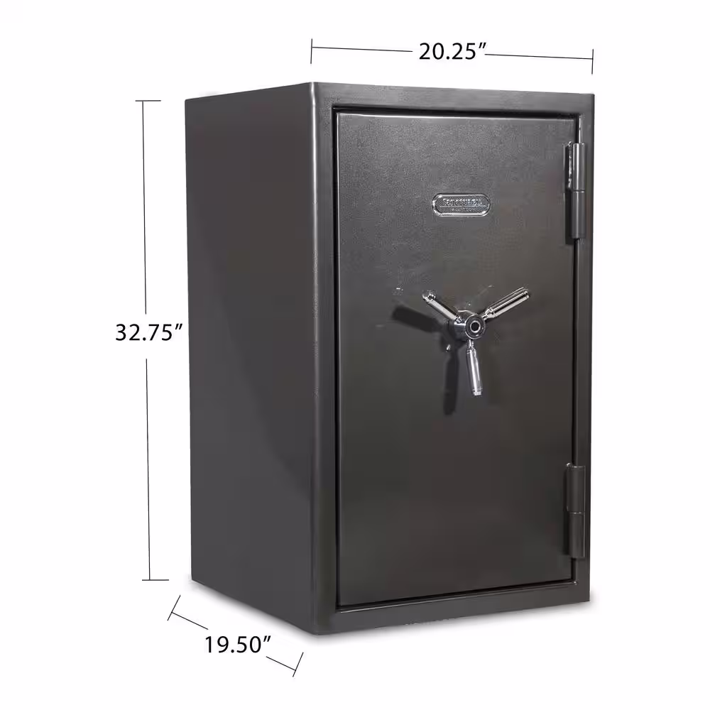 SANCTUARY Platinum 4.98 cu. ft. Fireproof/Waterproof Home and Office Safe w/ Biometric Lock, Dark Gray Metallic Finish