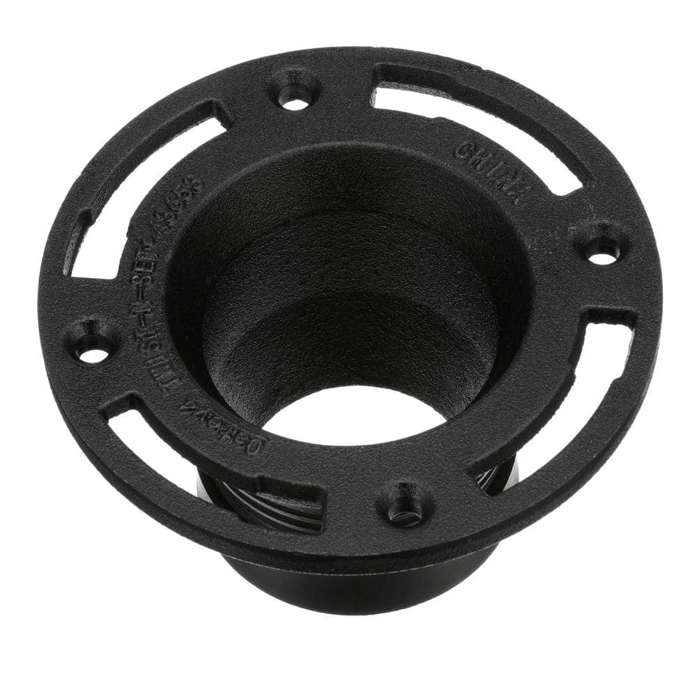 Oatey Twist-N-Set 4 in. Cast Iron Toilet Flange