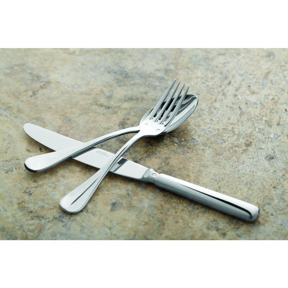 Oneida Scarlatti 18/10 Stainless Steel Table Forks, European Size (Set of 12)