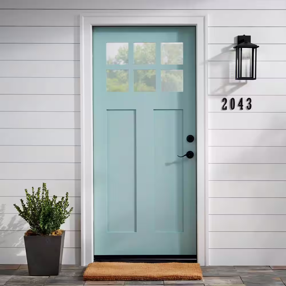 Everbilt 4 in. Flush Mount Aged Bronze House Number 1