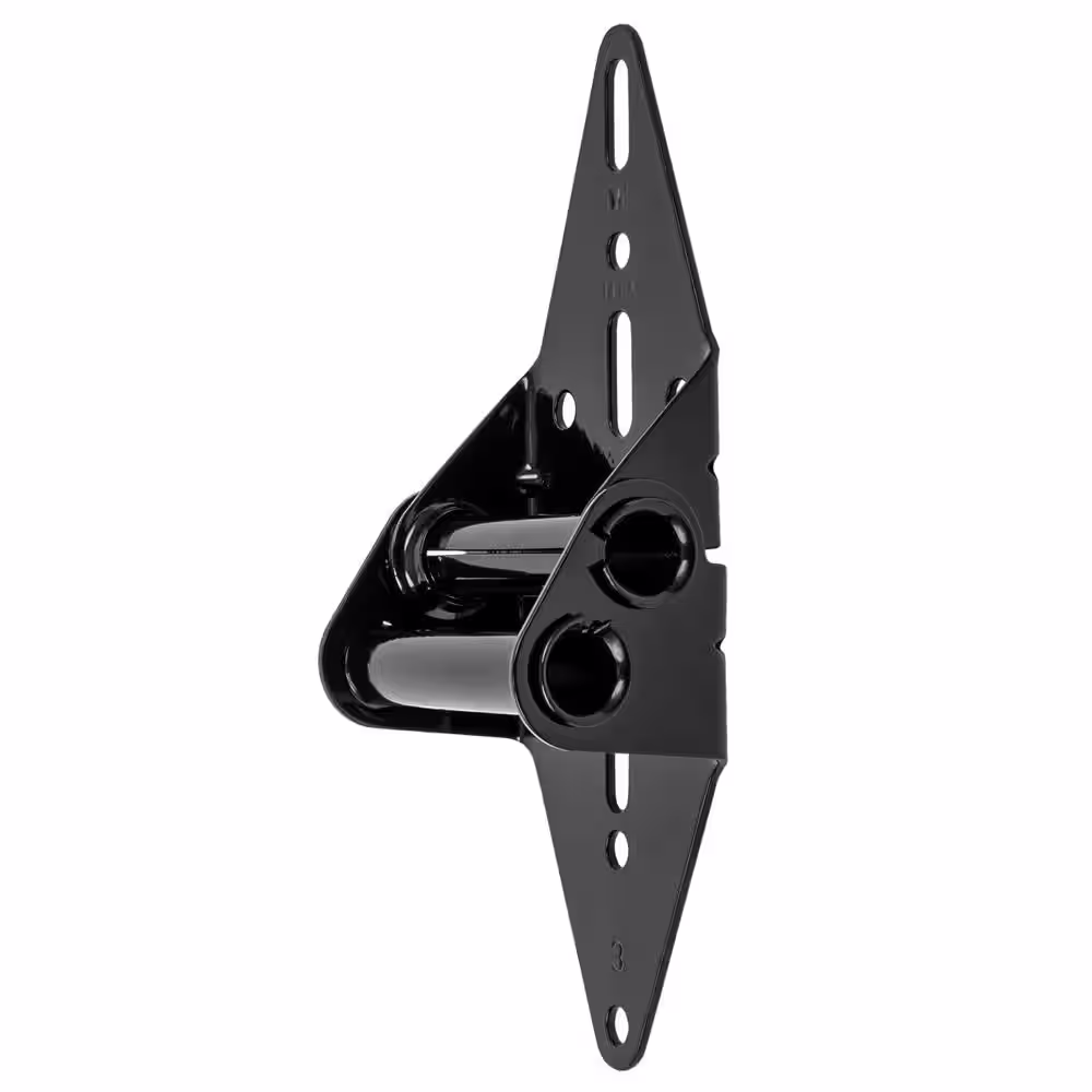 IDEAL SECURITY Black Garage Door Hinge for Third and Fourth Panels, Hinge 3 (3-Pack)