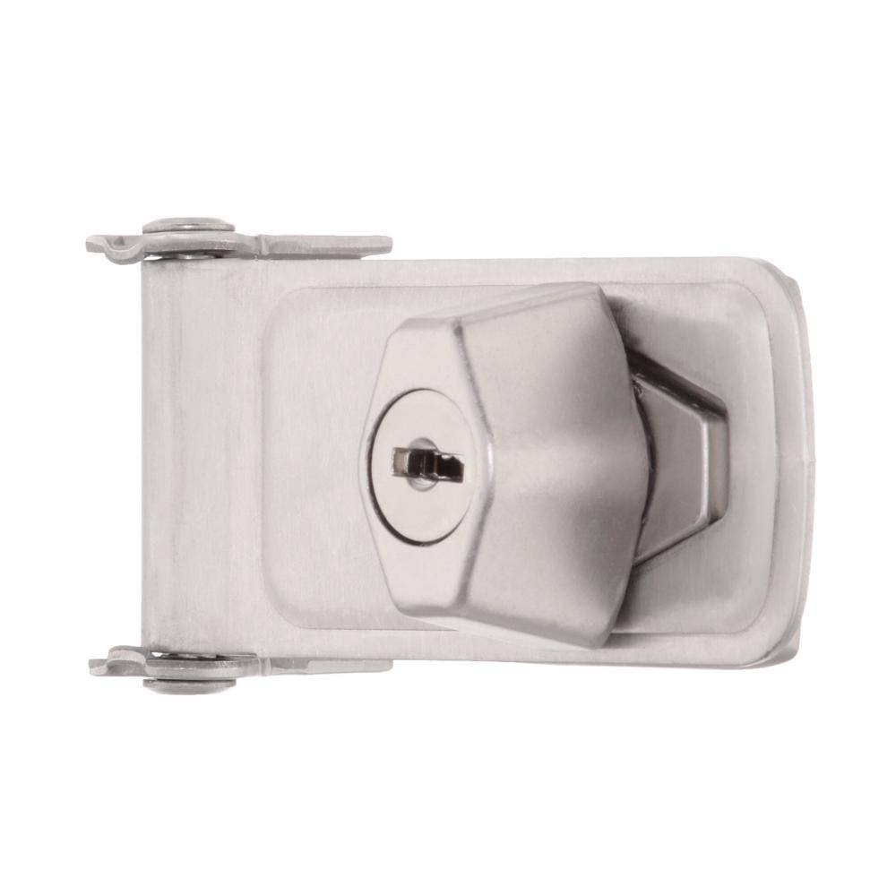 Everbilt 3-1/2 in. Stainless Steel Keylock Hasp