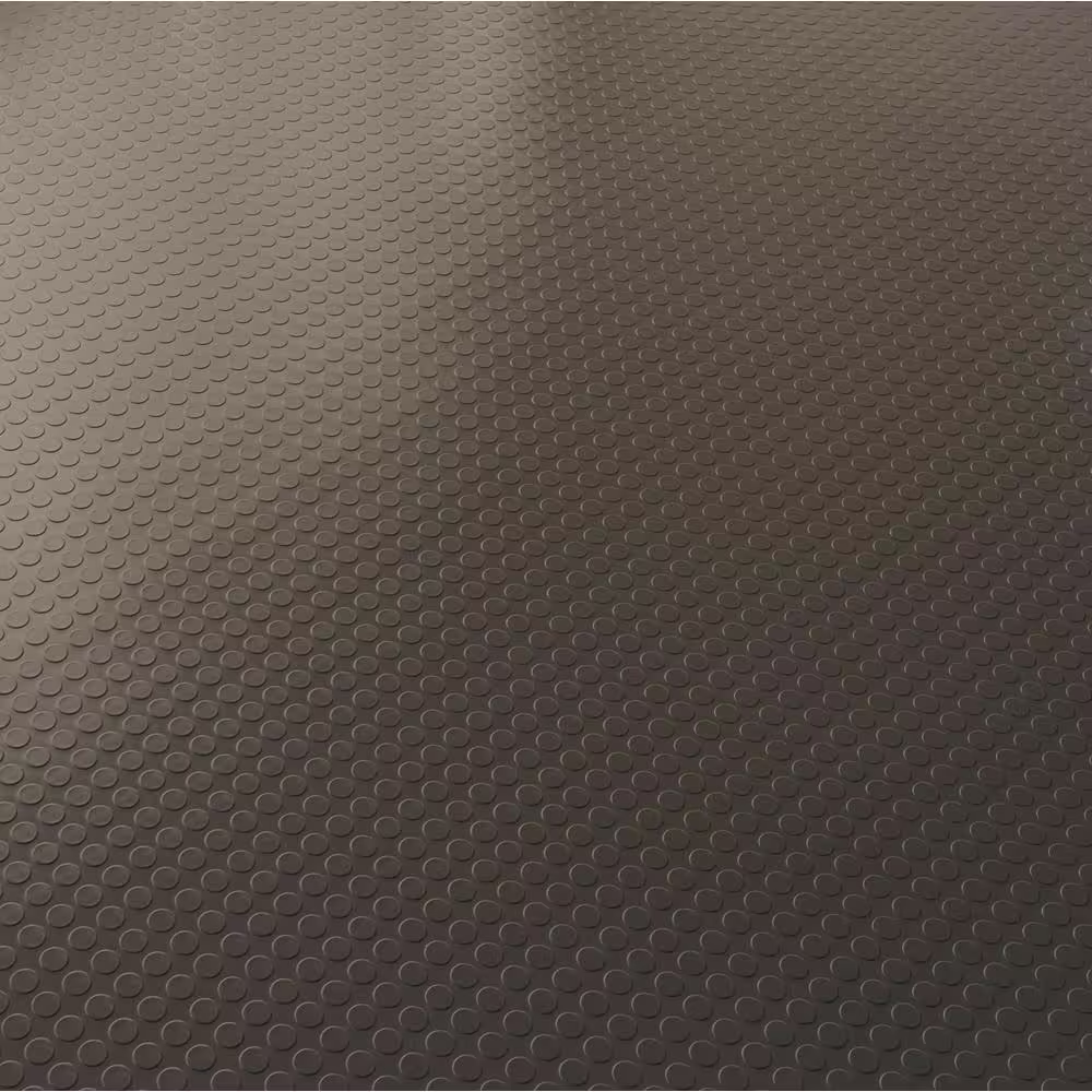 Husky Coin 10 ft. W x 44 ft. L Grey Commercial Grade Vinyl Flooring