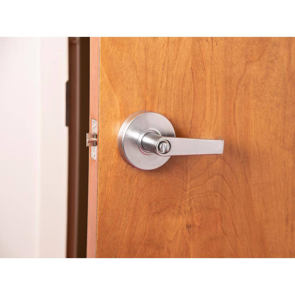 Taco LSV Saturn Standard Duty Brushed Chrome Grade 2 Commercial Entry Door Lever/Handle with Lock and IC Core