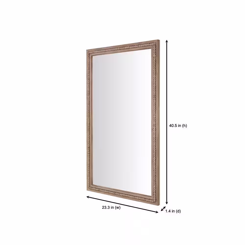 Home Decorators Collection Large Rectangle Brown Antiqued Classic Accent Mirror (41 in. H x 23 in. W)