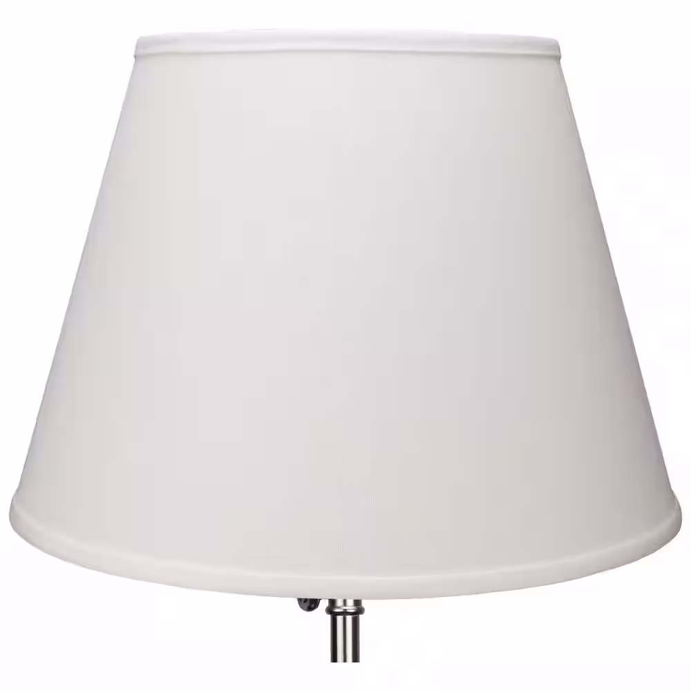 FenchelShades.com 11 in. Top Diameter x 18 in. Bottom Diameter x 13 in. Slant Linen Cream Empire Lamp Shade