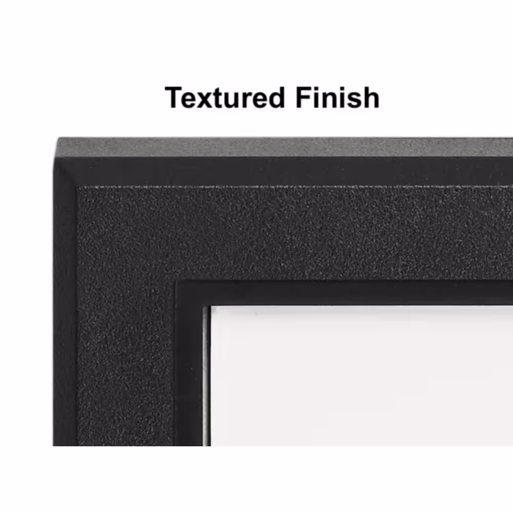 None Modern Rectangular Address Plaque in Black and White