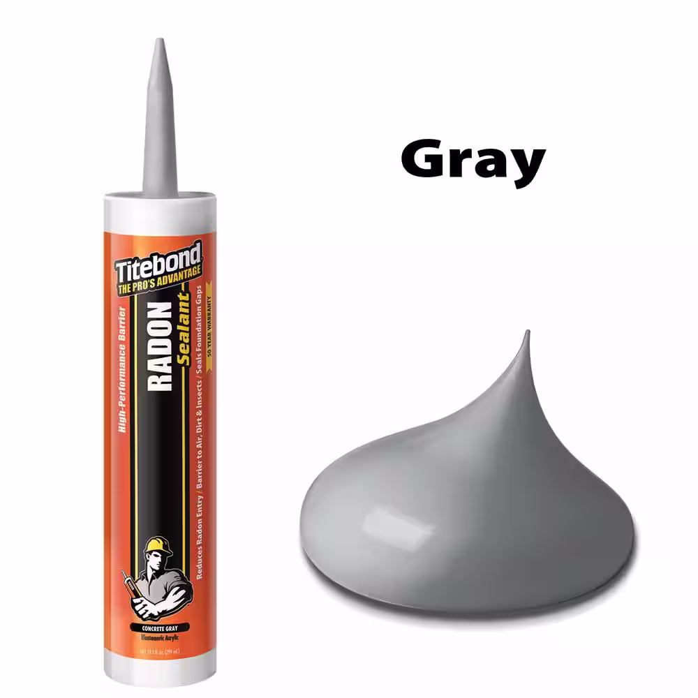 Titebond 10.1 oz. Gray Radon Sealant (12-Pack)