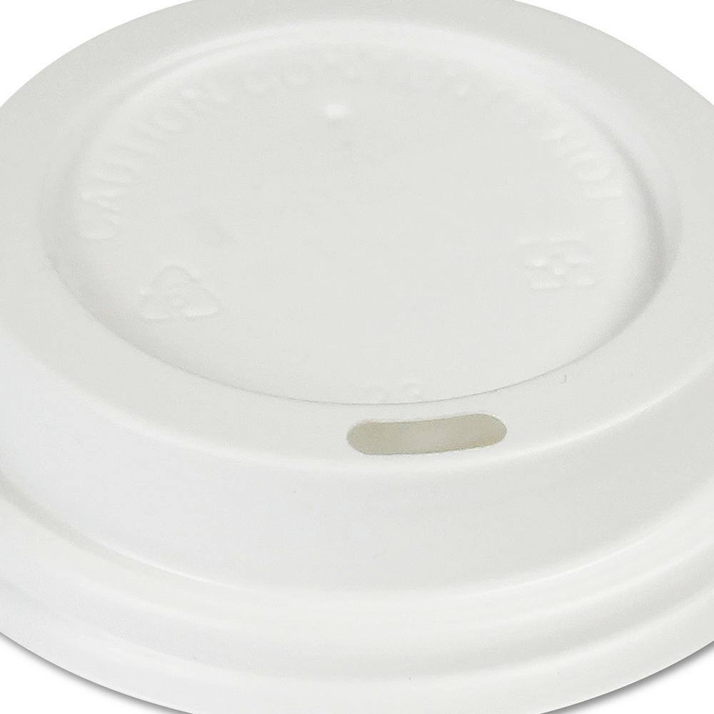 Boardwalk White Disposable Polystyrene Cup Lids, Hot Drinks, Fits 8 oz. Hot Cups, 1,000 / Carton